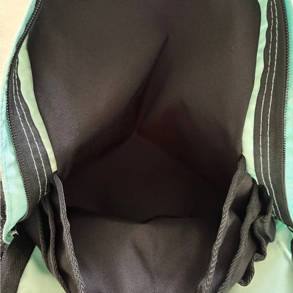 PINK Victoria's Secret Teal and Black Bag with Modern Design - Picture 5 of 16